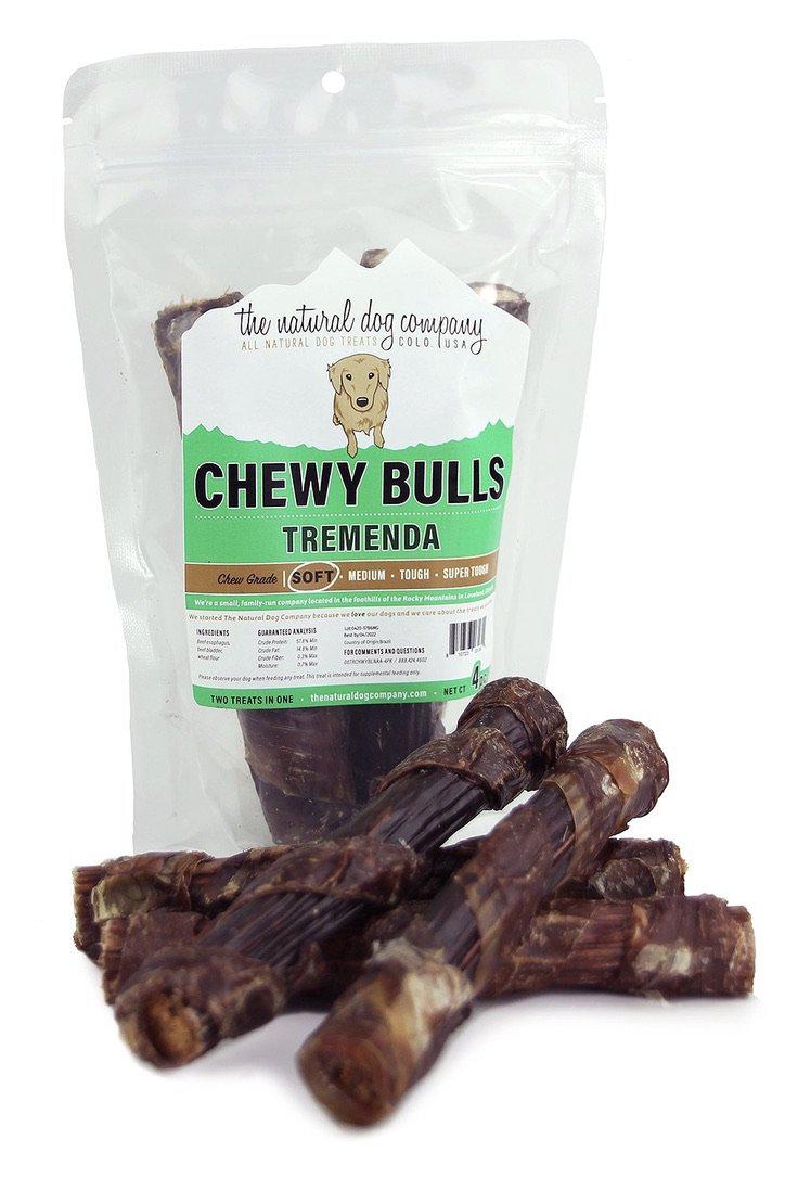 Natural Dog Co. Tremenda Bully Chew 6-inch, 4 pack